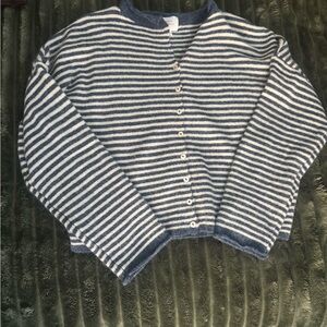 Things Between Navy/white cardigan